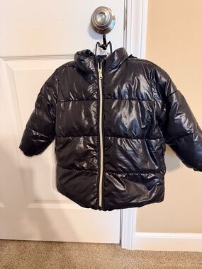 H&M Black Shiny Puffer Jacket for Kids